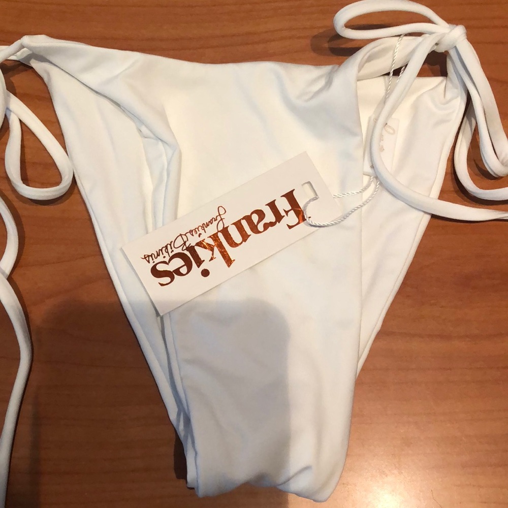 Frankie’s White Bikini Bottom XS NWT